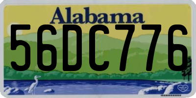 AL license plate 56DC776