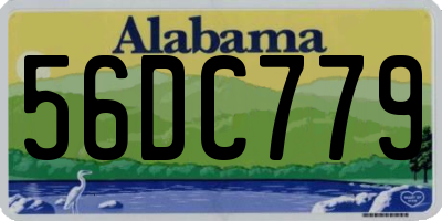 AL license plate 56DC779
