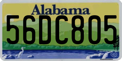 AL license plate 56DC805