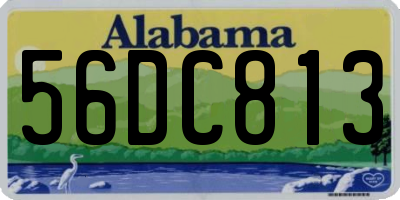 AL license plate 56DC813