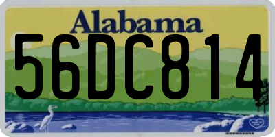 AL license plate 56DC814