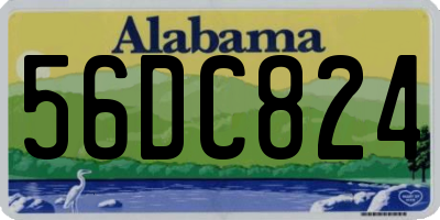 AL license plate 56DC824