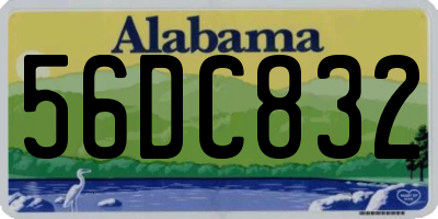 AL license plate 56DC832