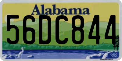 AL license plate 56DC844