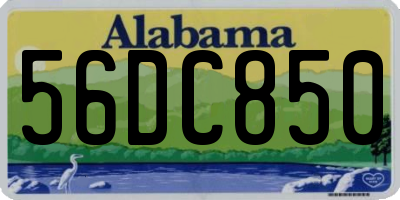 AL license plate 56DC850