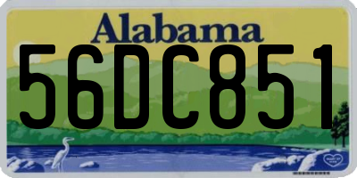 AL license plate 56DC851