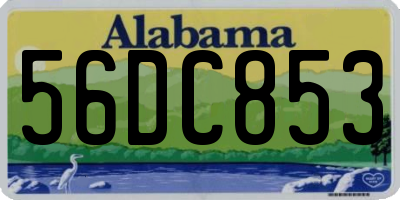 AL license plate 56DC853