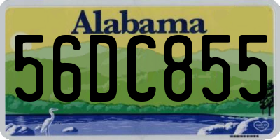 AL license plate 56DC855