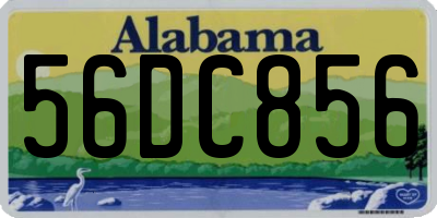 AL license plate 56DC856
