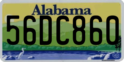 AL license plate 56DC860