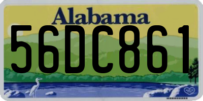 AL license plate 56DC861