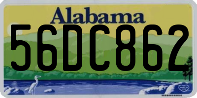 AL license plate 56DC862