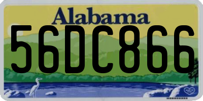 AL license plate 56DC866