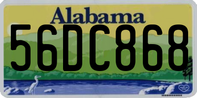 AL license plate 56DC868