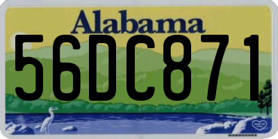 AL license plate 56DC871