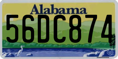 AL license plate 56DC874