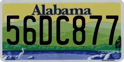 AL license plate 56DC877