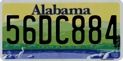 AL license plate 56DC884