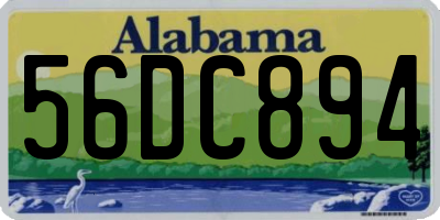 AL license plate 56DC894