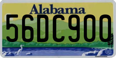 AL license plate 56DC900