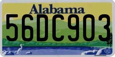 AL license plate 56DC903