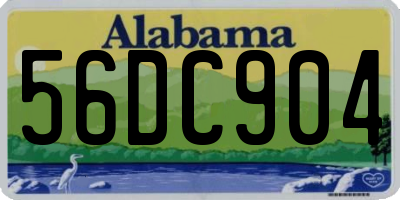 AL license plate 56DC904