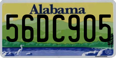 AL license plate 56DC905