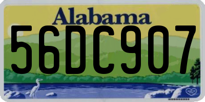 AL license plate 56DC907