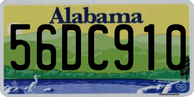 AL license plate 56DC910