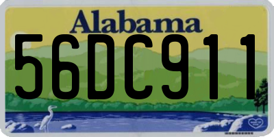 AL license plate 56DC911