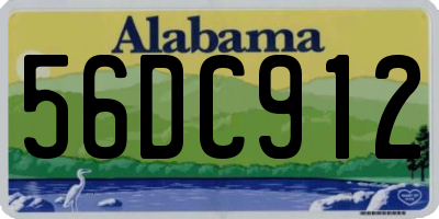 AL license plate 56DC912