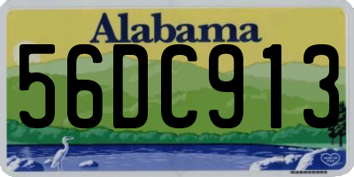 AL license plate 56DC913