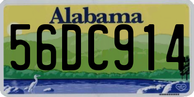 AL license plate 56DC914