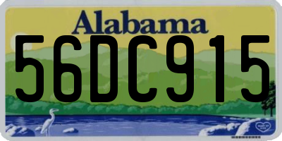 AL license plate 56DC915