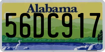 AL license plate 56DC917