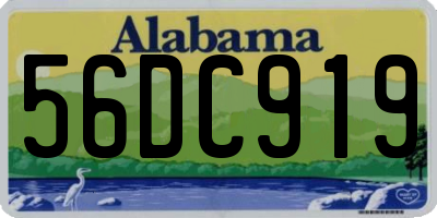 AL license plate 56DC919