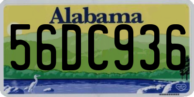 AL license plate 56DC936