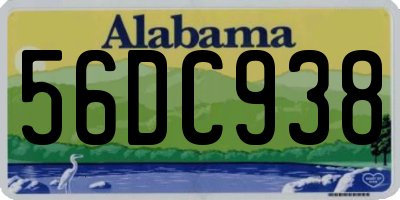 AL license plate 56DC938