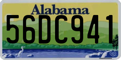 AL license plate 56DC941