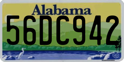 AL license plate 56DC942