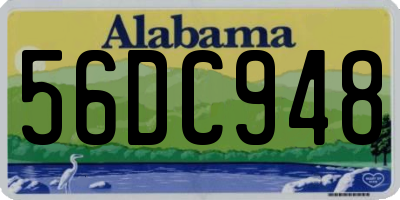AL license plate 56DC948