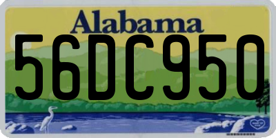 AL license plate 56DC950
