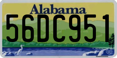 AL license plate 56DC951