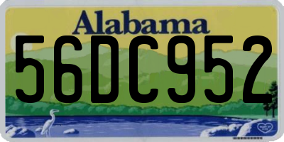 AL license plate 56DC952