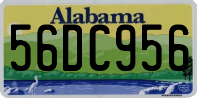 AL license plate 56DC956