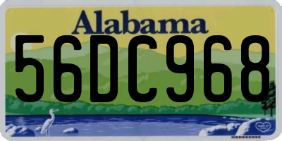 AL license plate 56DC968