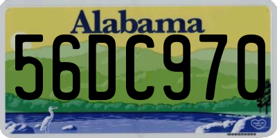 AL license plate 56DC970