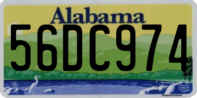 AL license plate 56DC974