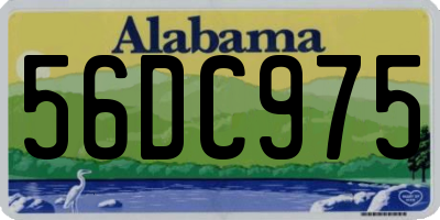 AL license plate 56DC975