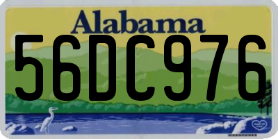 AL license plate 56DC976